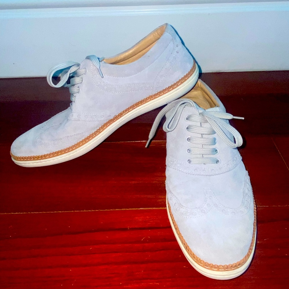 Suede Light Blue Louis Vuitton Sneaker